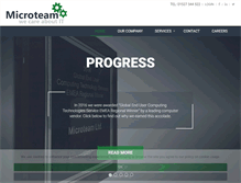 Tablet Screenshot of microteam.co.uk